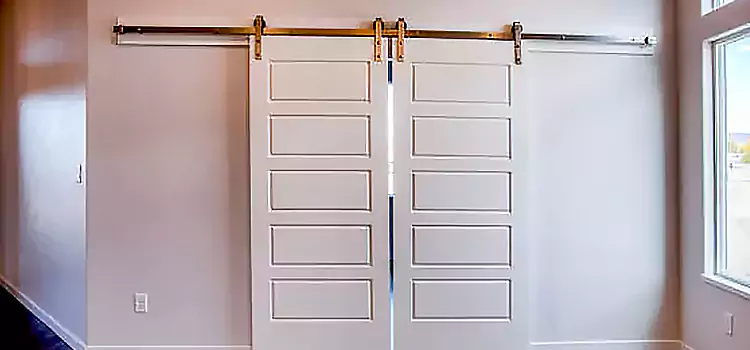 Glass Barn Door with Installation Hardware Kit Punta Gorda